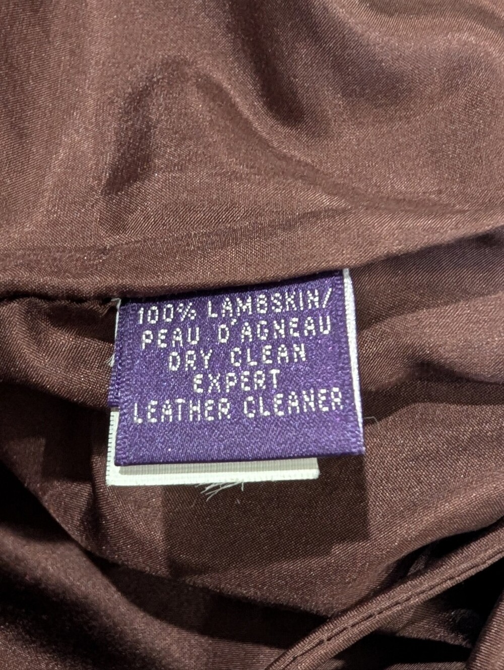VTG Ralph Lauren Collection Purple Label Brown Leather Piping Pants Runway 6 - Picture 12 of 16